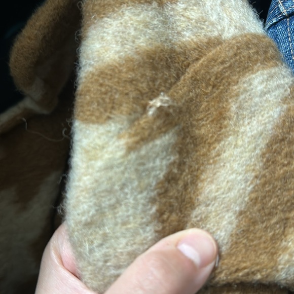 Elisabetta Panerai brown wool coat with fur pockets - Picture 8 of 8